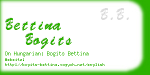 bettina bogits business card